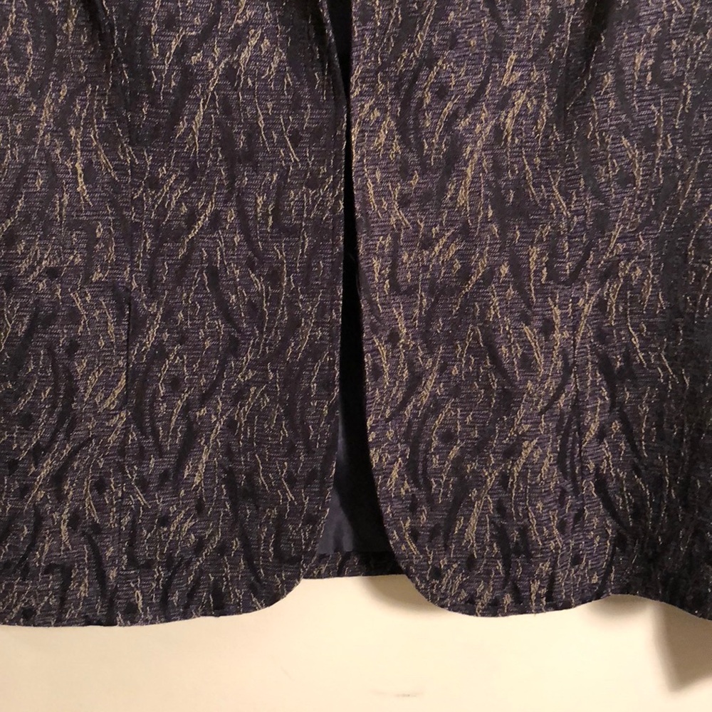 Coldwater Creek Black & Gold blazer - Picture 3 of 6